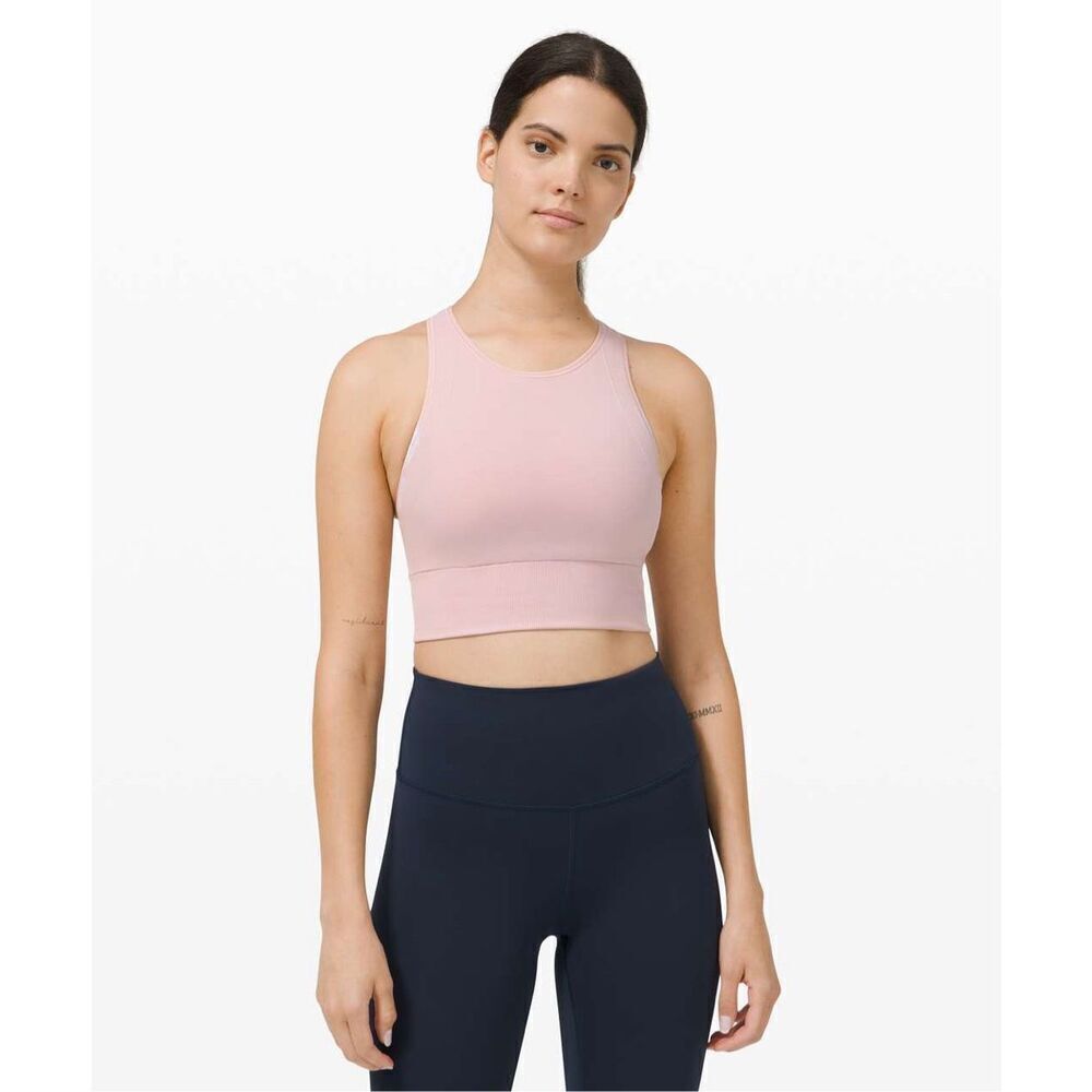 ✨Lululemon Ebb to Train Porcelain Pink Sz 4 Bra *Medium Support✨